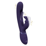 Rabbit-Vibrator Vive Mika mit klopfender Zunge Lila 23,2 x 3 cm