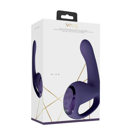 G-Punkt-Vibrator Vive Riko mit Fingerbewegung Lila 20 x 3 cm – Ansicht 2