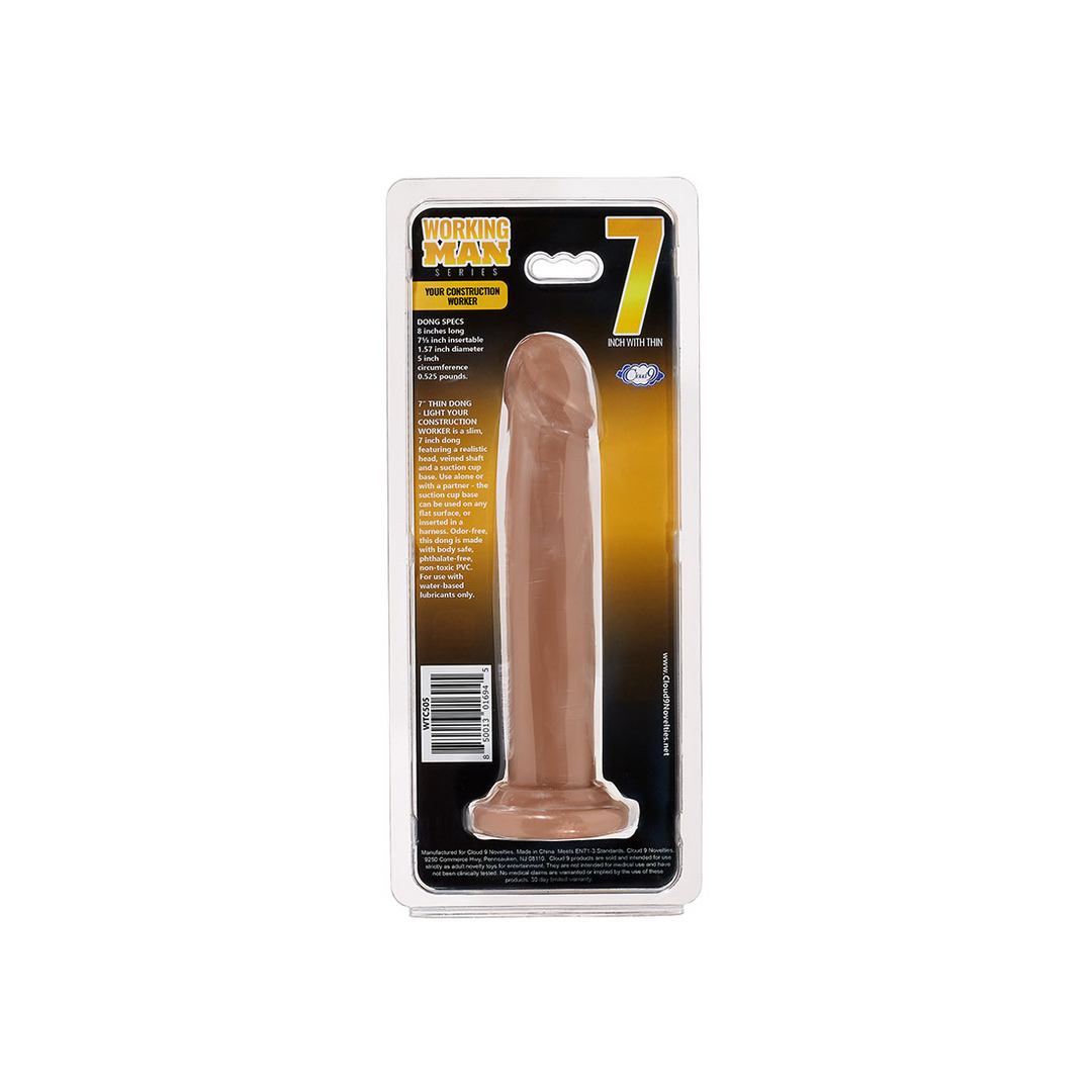 Dildo Bauarbeiter Hautfarbe 19 cm