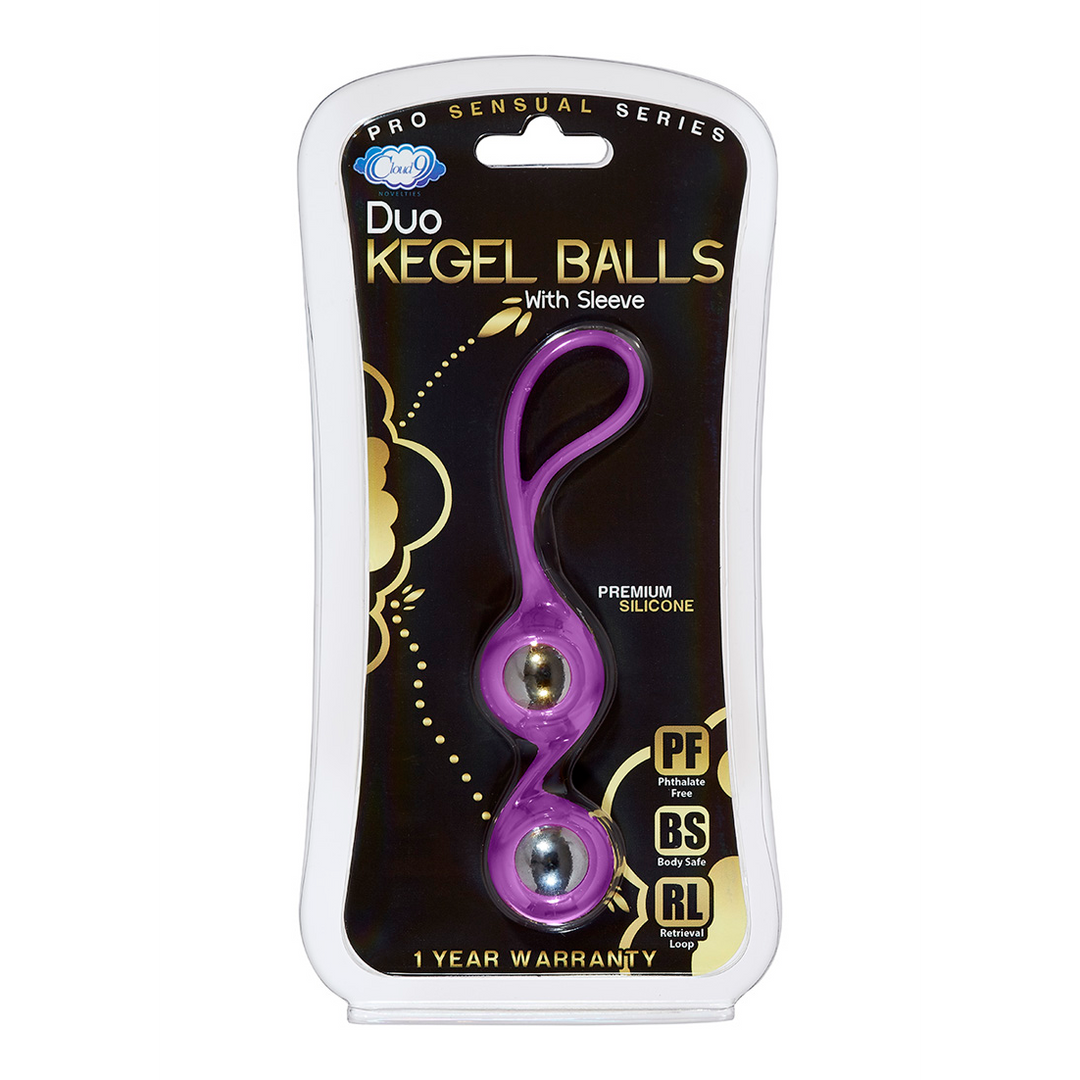 Liebeskugeln Duo mit Hülle Violett 8,6 cm