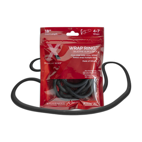 Penisring Slim Wrap Silikon Schwarz 45,7 cm