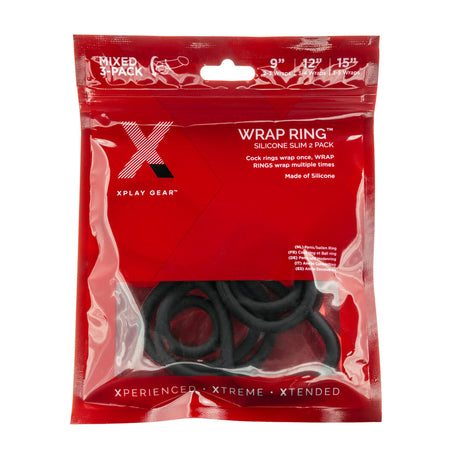 Penisring Slim Wrap 2er-Set Schwarz