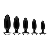 Analplug-Set Starter mit Fingergriff Schwarz