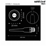 Analplug Anal Cleaner mit Universaladapter Modell 1 14,8 x 2,3 cm.4