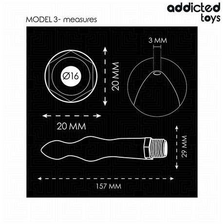 Analplug Anal Cleaner mit Universaladapter Modell 3 15,7 x 2,9 cm.4