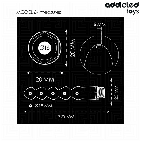 Analplug Anal Cleaner mit Universaladapter Modell 6 22,5 x 2,6 cm.4