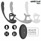 Addicted Toys – Analplug mit Vibration, 360°-Wellung und Hodenstimulator