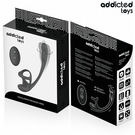 Addicted Toys – Analplug mit Vibration, 360°-Wellung und Hodenstimulator