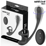 Addicted Toys – Analplug mit Vibration, 360°-Wellung und Hodenstimulator