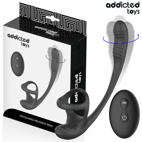 Addicted Toys – Analplug mit Vibration, 360°-Wellung und Hodenstimulator