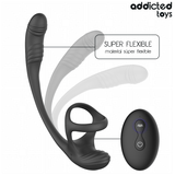 Addicted Toys – Analplug mit Vibration, 360°-Wellung und Hodenstimulator