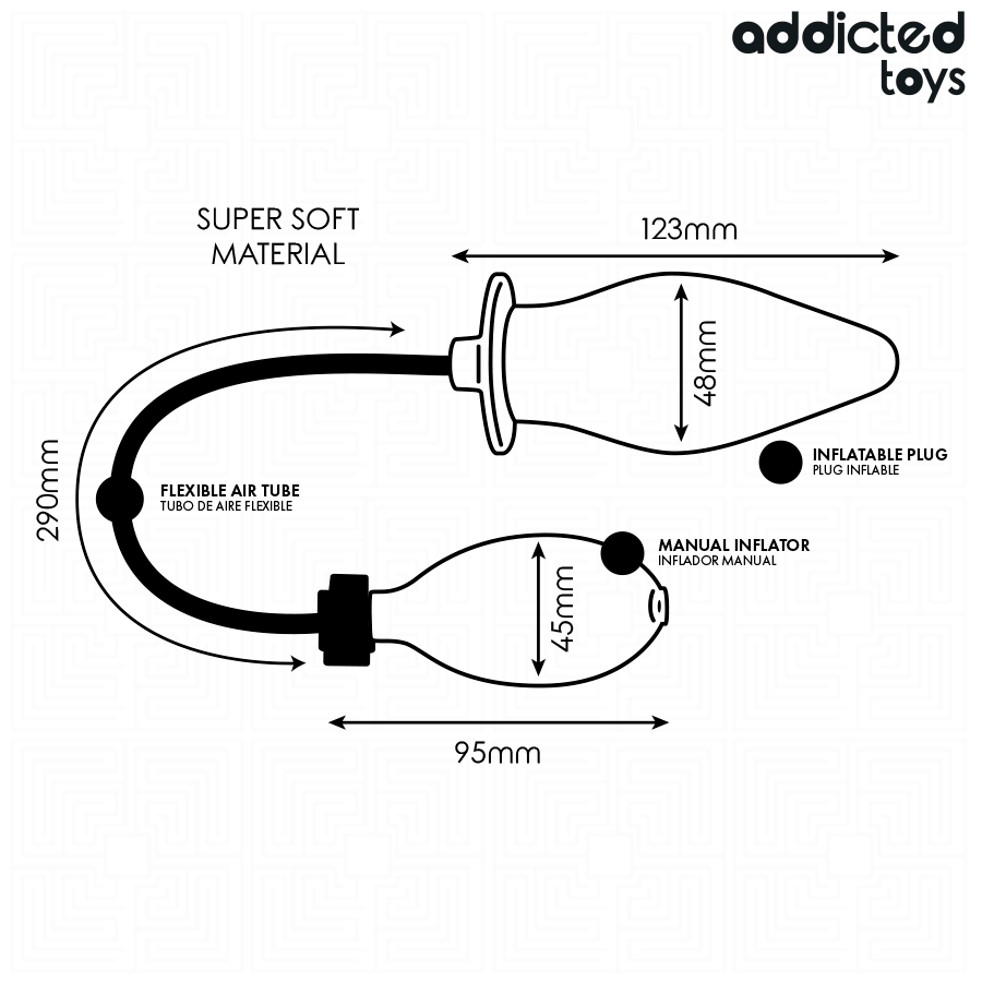 Addicted Toys - Aufblasbarer Analstupf Modell 2