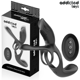 Penisring Doppelter mit Klitorisstimulator Schwarz Ø 14,7 cm