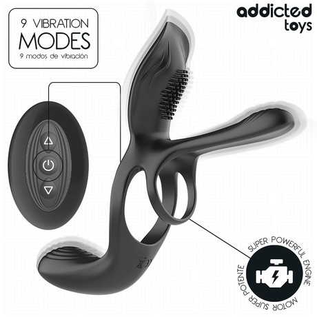 Addicted Toys - Doppelter Penisring mit Klitorisstimulator
