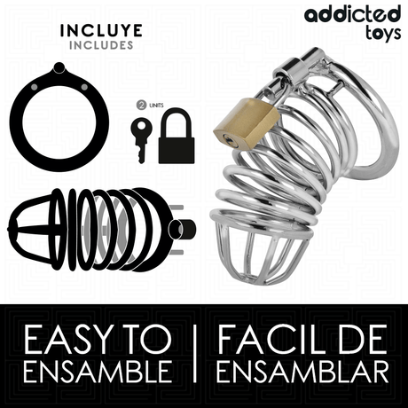 Addicted Toys Locked - Iron Cell Metall-Peniskäfig 5 cm Grösse L