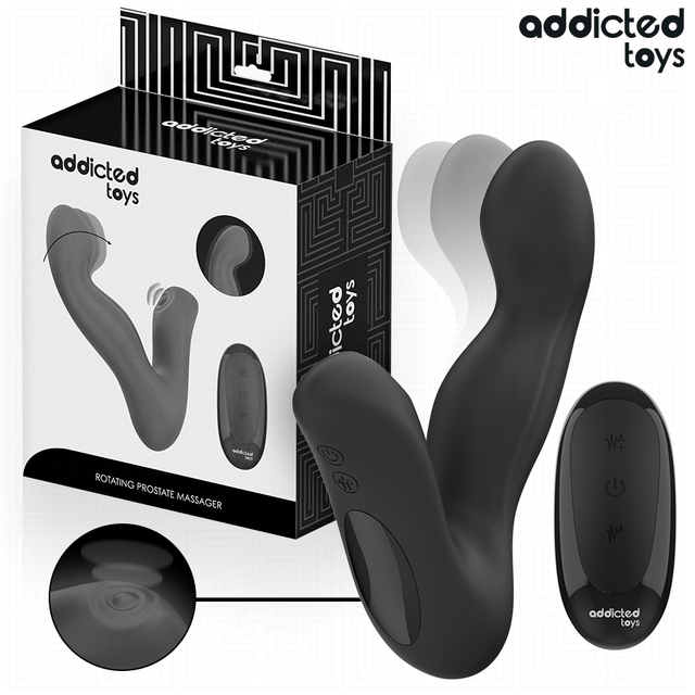 Addicted Toys – Oszillierender Prostatamassagegerät mit Pulsationsmodus-Fernbedienung