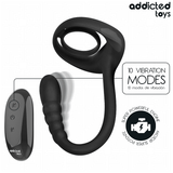Penisring P-Spot vibrierender Cockring mit Fernbedienung Schwarz Ø 6,8 cm.4