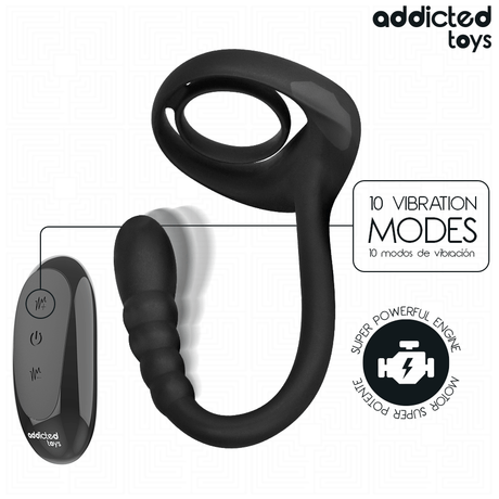 Addicted Toys - P-Spot Vibrierender Cock Ring mit Fernbedienung