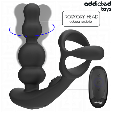 Addicted Toys – Rotierender Prostatamassagegerät mit Fernbedienung