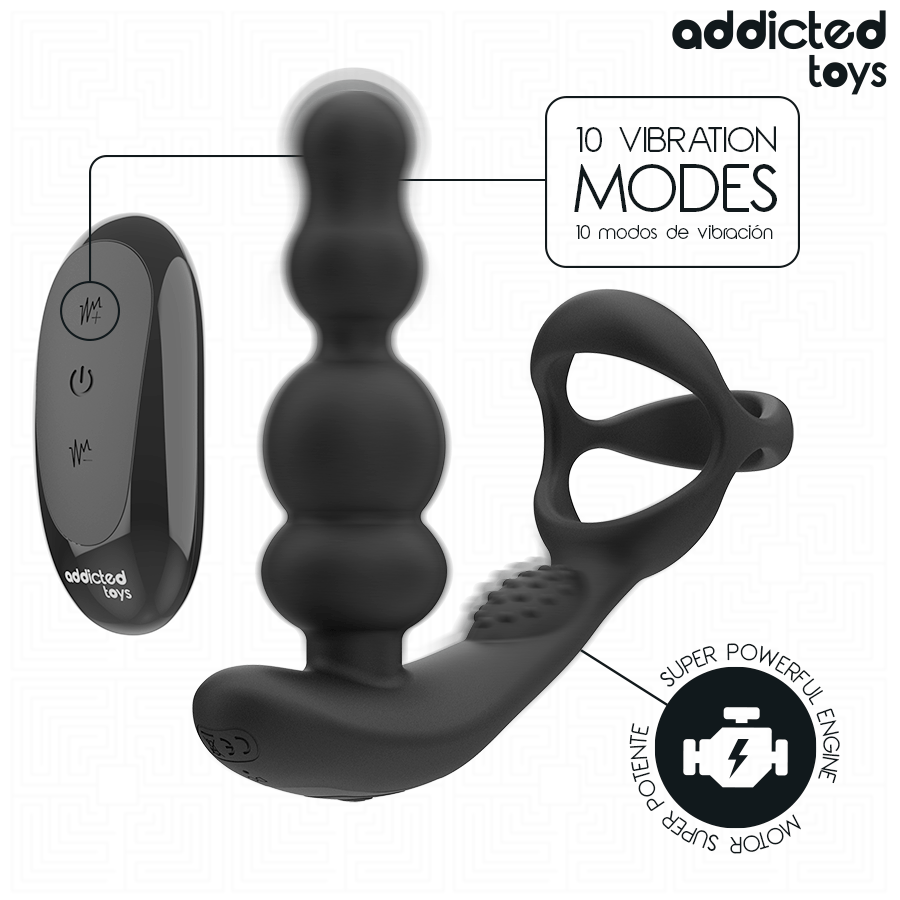 Addicted Toys – Rotierender Prostatamassagegerät mit Fernbedienung