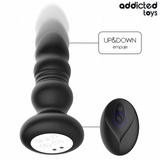 Addicted Toys – Rotierender Vibrierender Analplug mit LED-Licht und Fernbedienung