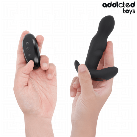Addicted Toys - Rotierender Vibrierender Analstecker mit Fernbedienung