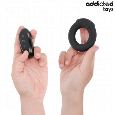 Addicted Toys - Vibrierender Cockring mit Wärmeeffekt und Fernbedienung