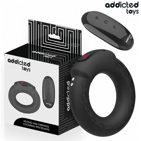 Addicted Toys - Vibrierender Cockring mit Wärmeeffekt und Fernbedienung
