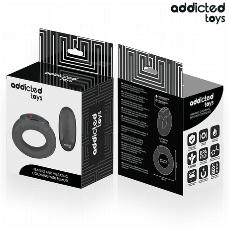 Addicted Toys - Vibrierender Cockring mit Wärmeeffekt und Fernbedienung