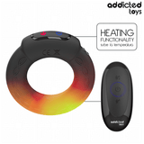 Penisring Vibrierender Cockring mit Wärmeeffekt & Fernbedienung Schwarz Ø 4 cm.1