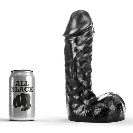 All Black Dildo Feuerwehrmann 24,5 x 6 cm