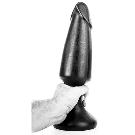 All Black Dildo Holzkopf 35 x 9,5 cm