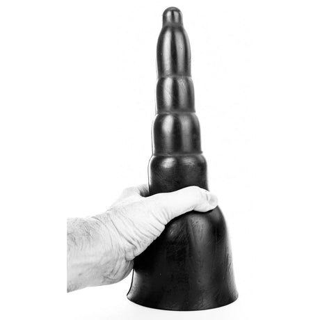 All Black Lutger Dildo, 34 x 11 cm