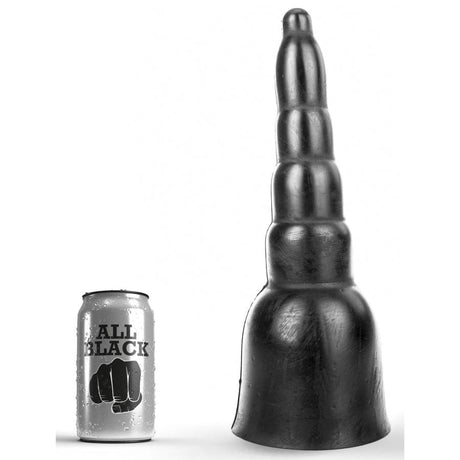 All Black Lutger Dildo, 34 x 11 cm