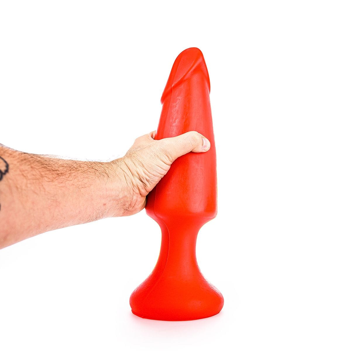 All Red Dildo Holzkopf 35 x 6,5-9,5 cm