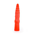 All Red Ribbed Dildo 33 x 6 cm