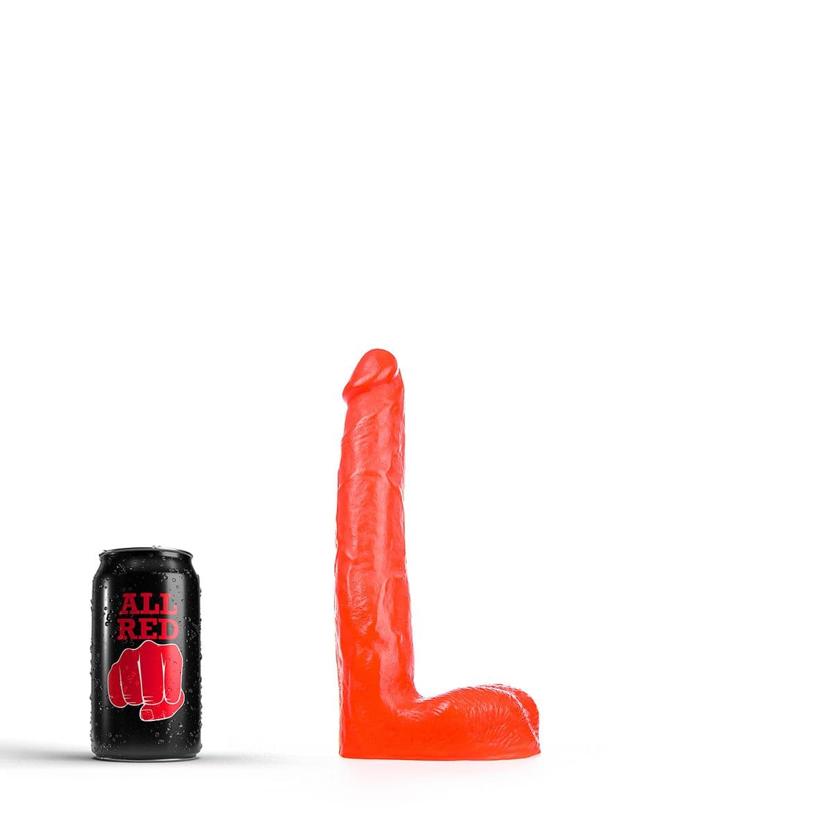 All Red Thin Dildo 21 x 3,5 cm