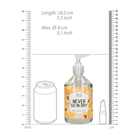 Anal-Gleitgel Never Go In Dry 500 ml – Ansicht 4