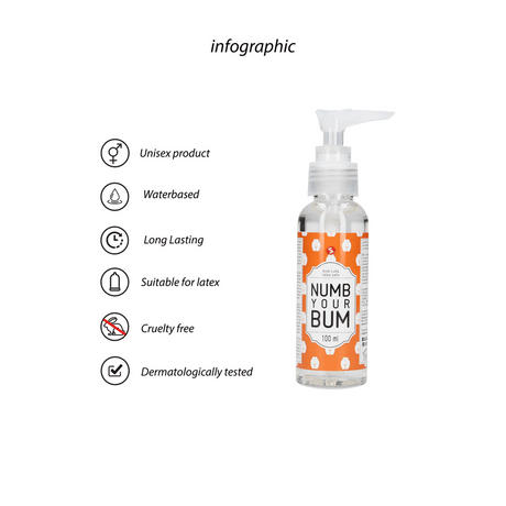 Anal-Gleitgel Numb Your Bum betäubend 100 ml – Ansicht 2