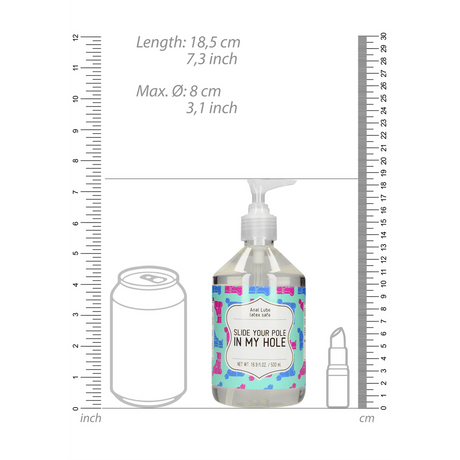 Anal-Gleitgel Slide Your Pole In My Hole 500 ml – Ansicht 4