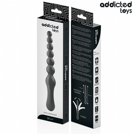 Anal-Massagestab 24 x 3,3 cm Schwarz