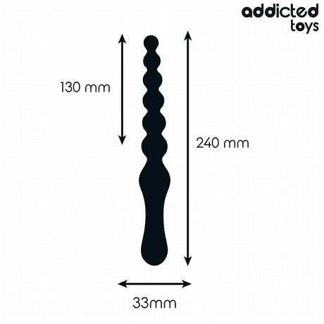 Anal-Massagestab 24 x 3,3 cm Schwarz
