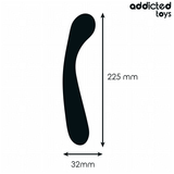 Anal-Massagestab gebogen Schwarz 22,5 x 3,5 cm