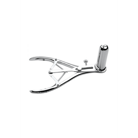Anal-Spekulum Mistress Isabella Sinclaire dreiarmig Edelstahl Silber 8,9 cm