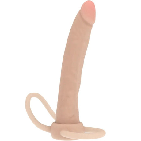 Analdildo Double Trouble Silikon-Analpenetrator Hautfarbe 16 x 2 cm