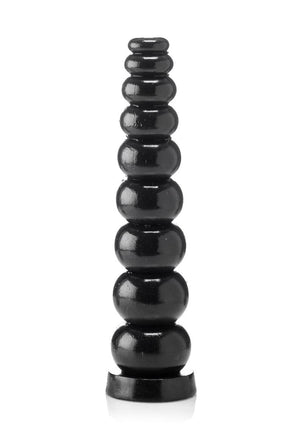 Analdildo gerippter Pflog 38,5 x 4,3-8,5 cm