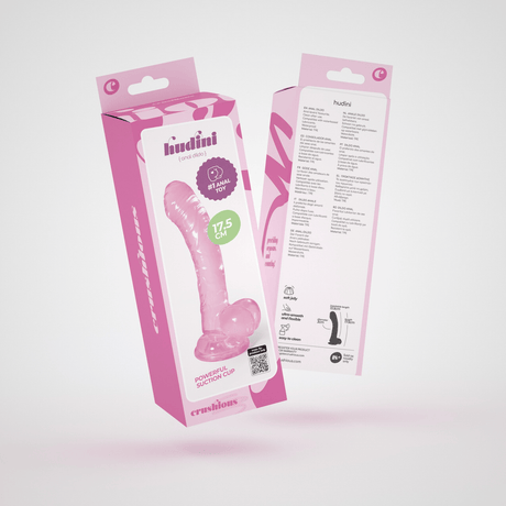 Analdildo Hudini Jelly flexibel Pink 13,5 x Ø 3 cm – Ansicht 2