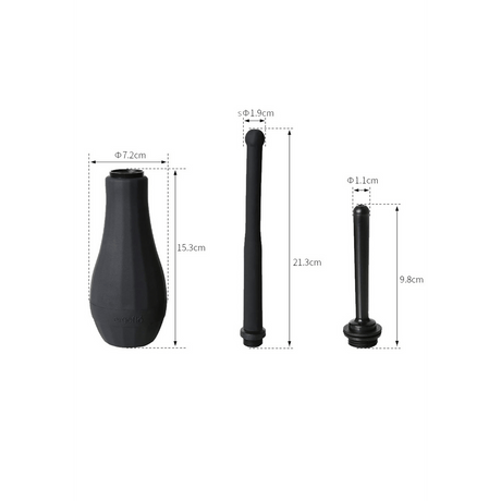 Analdusche PerfectFitBrand Ergoflo Director Schwarz 35,6 cm – Ansicht 5