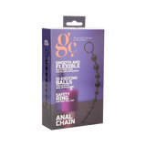 Analkette GC Schwarz 30 x 2,3 cm – Ansicht 2