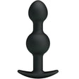 Analkette Silikon mit Spezieller Stimulation Schwarz 10,3 x 2,6 cm